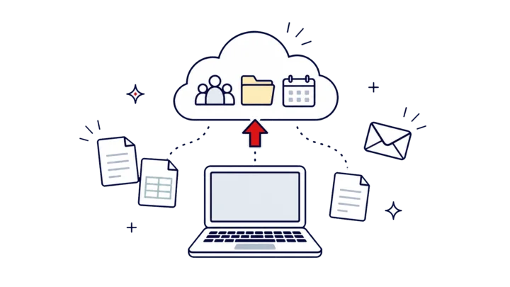 Microsoft 365やGoogle Workspaceへ移行したい